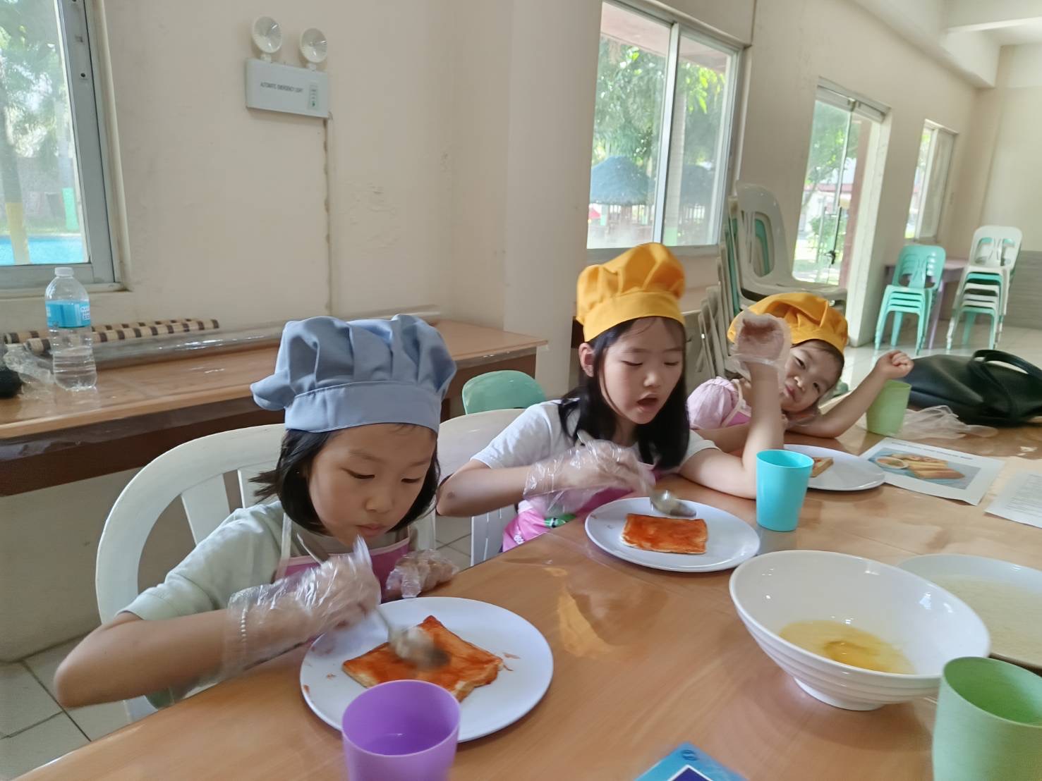 Junior A cooking activity