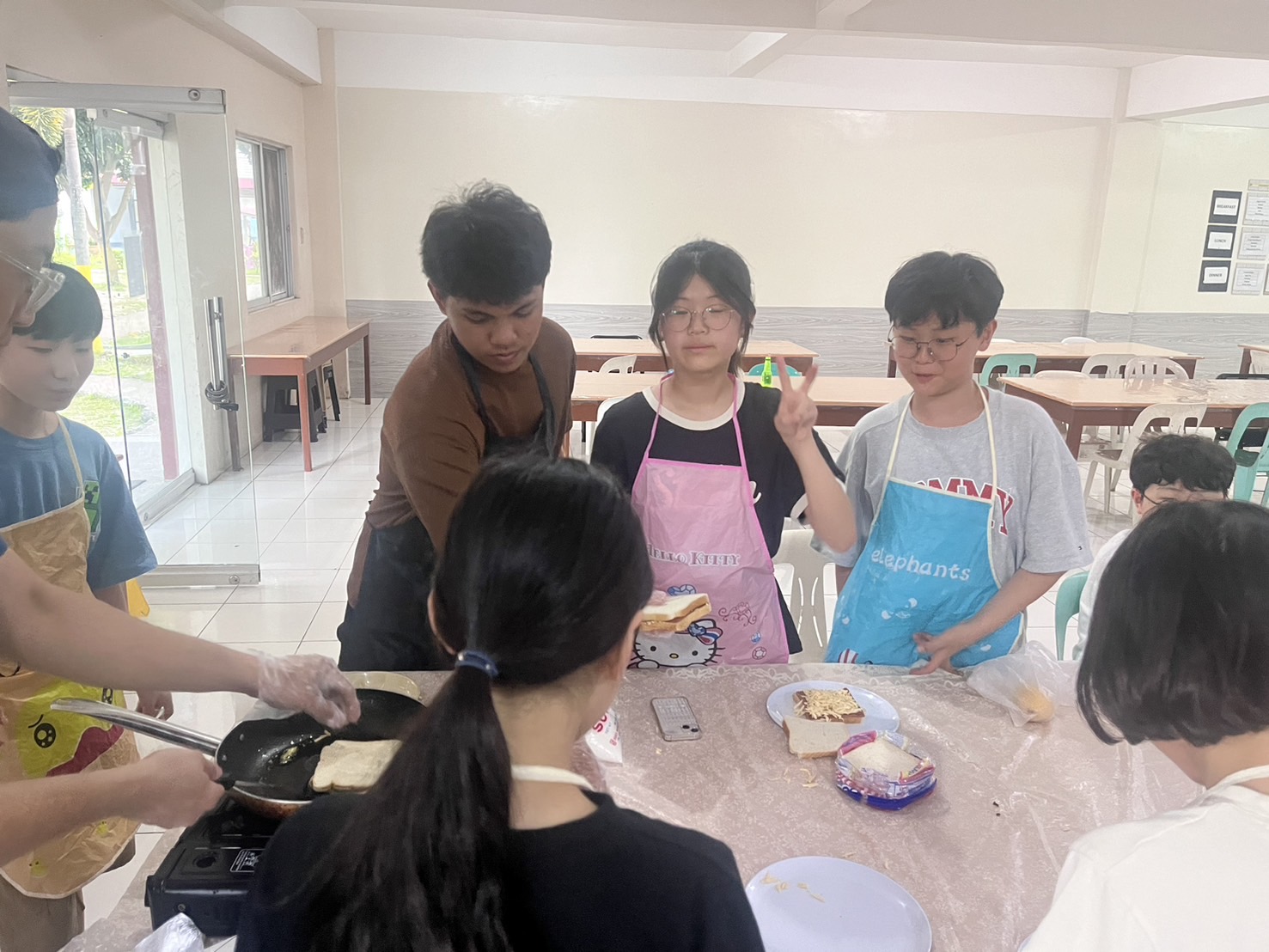 Junior A cooking activity