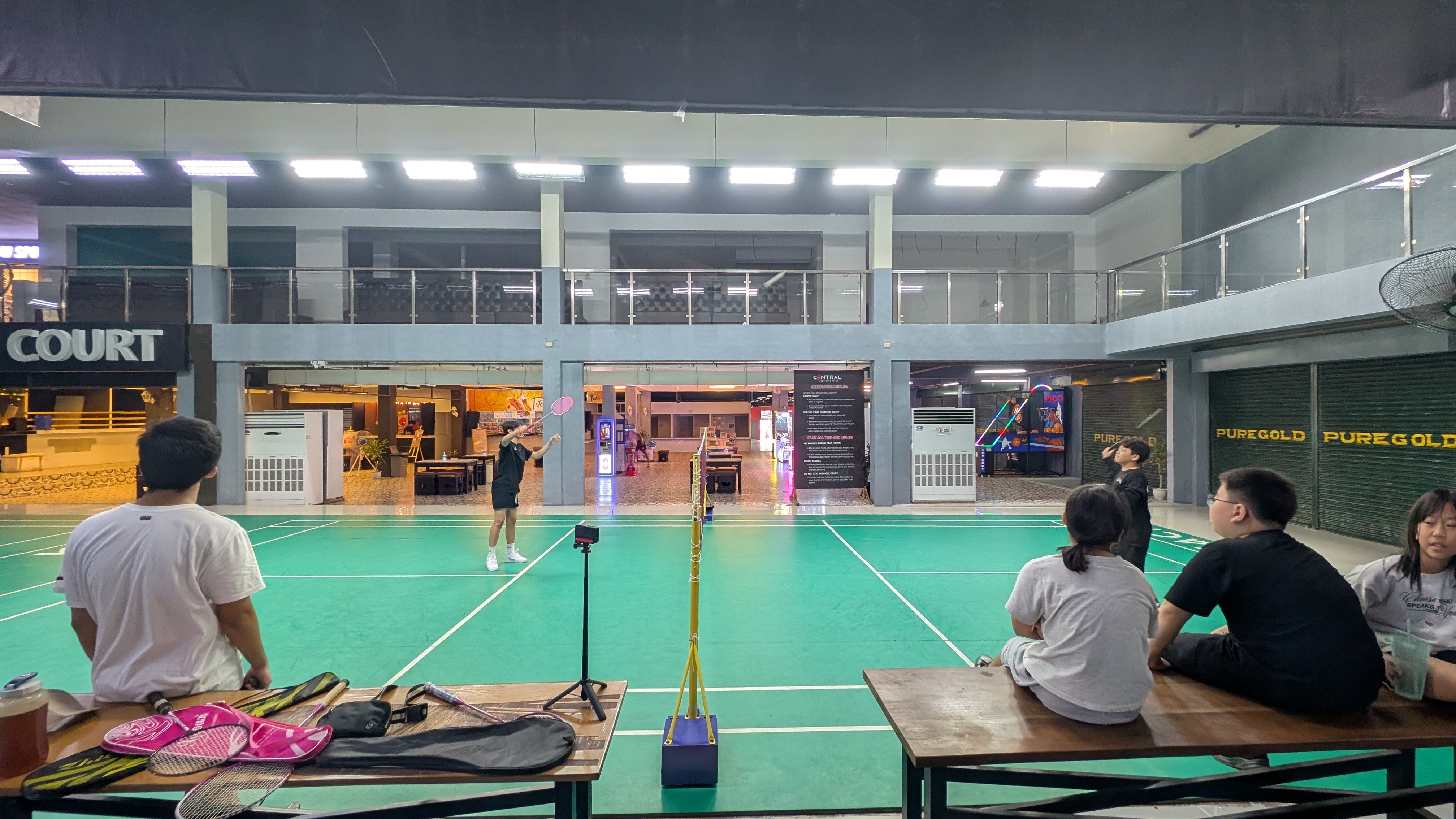 Junior A badminton activity