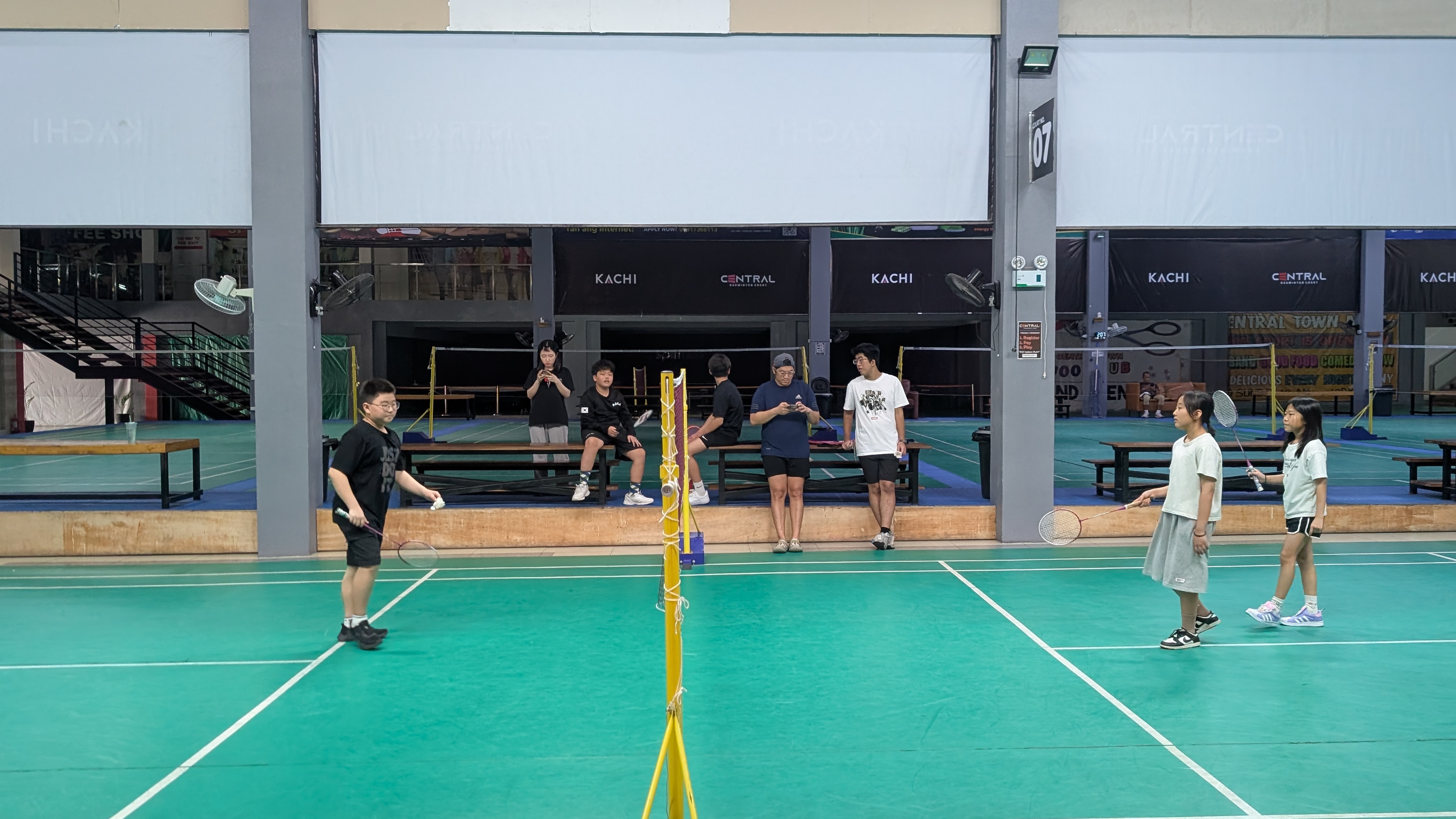 Junior A badminton activity